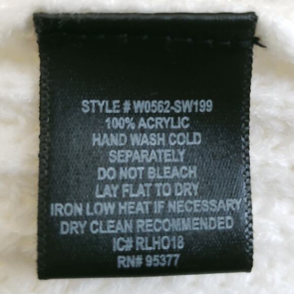 SANCTUARY Now Or Never cozy knit pullover rib sweater winter white Size XL NEW - Picture 5 of 6